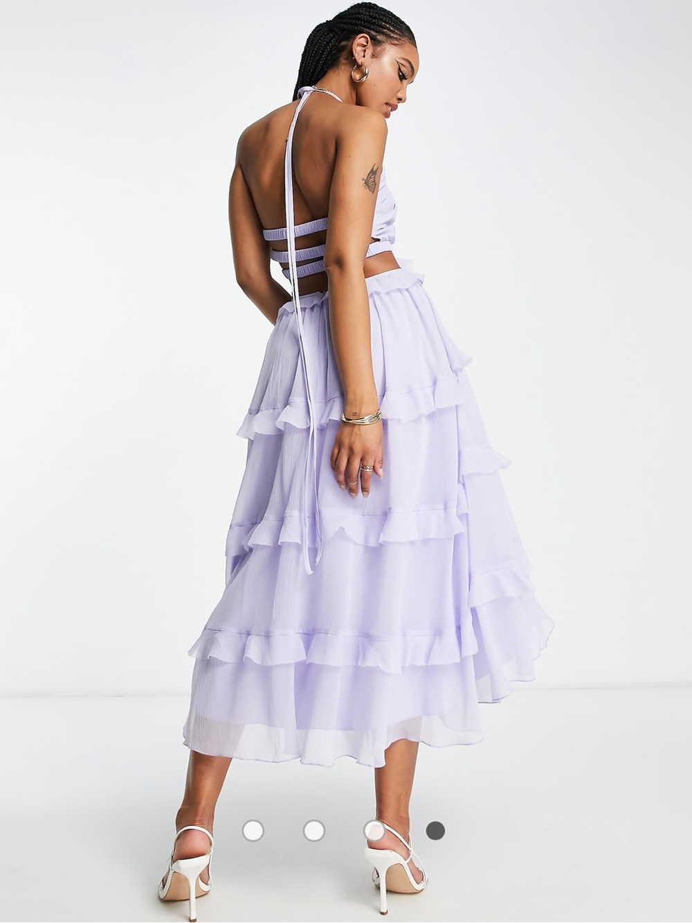ASOS DESIGN tiered midi dress - Picture 4 of 7